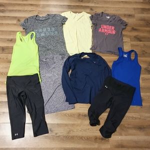 9 Piece Under Armour Lot Bundle S